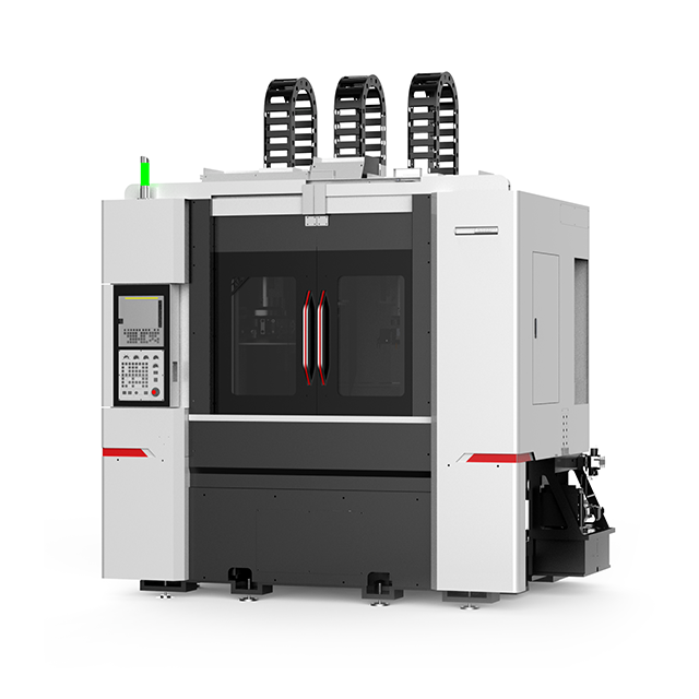Double-turret vertical lathe