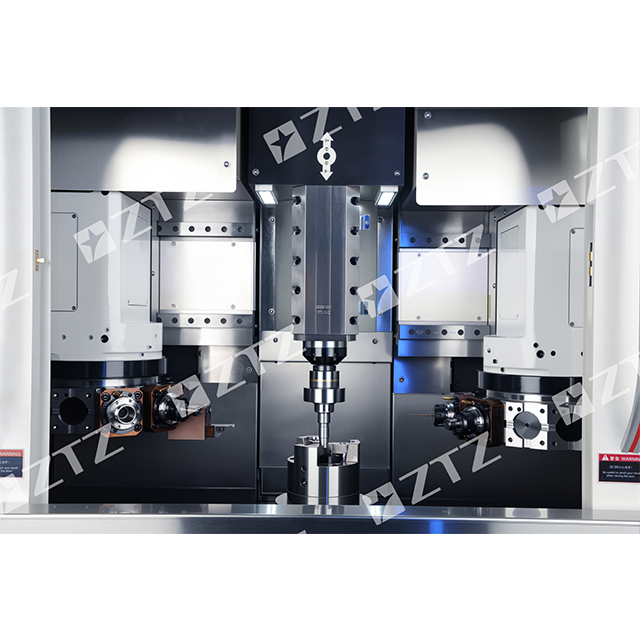 Double-turret vertical lathe